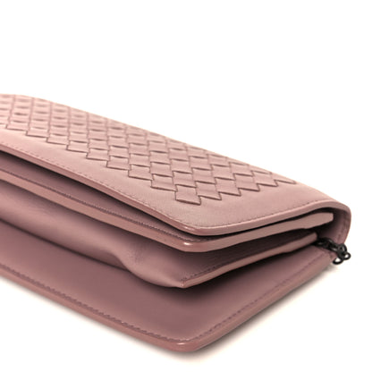 Bottega Veneta Nappa Intrecciato Continental Wallet on Chain Violet 11 of 11
