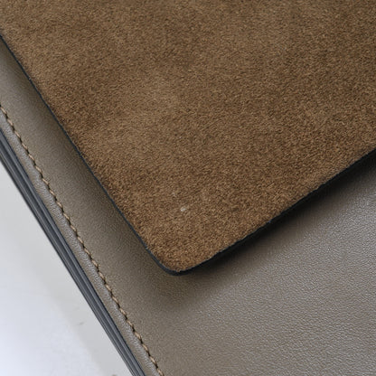Chloe Suede Calfskin Medium Faye Shoulder Bag Dark Khaki 15 of 16