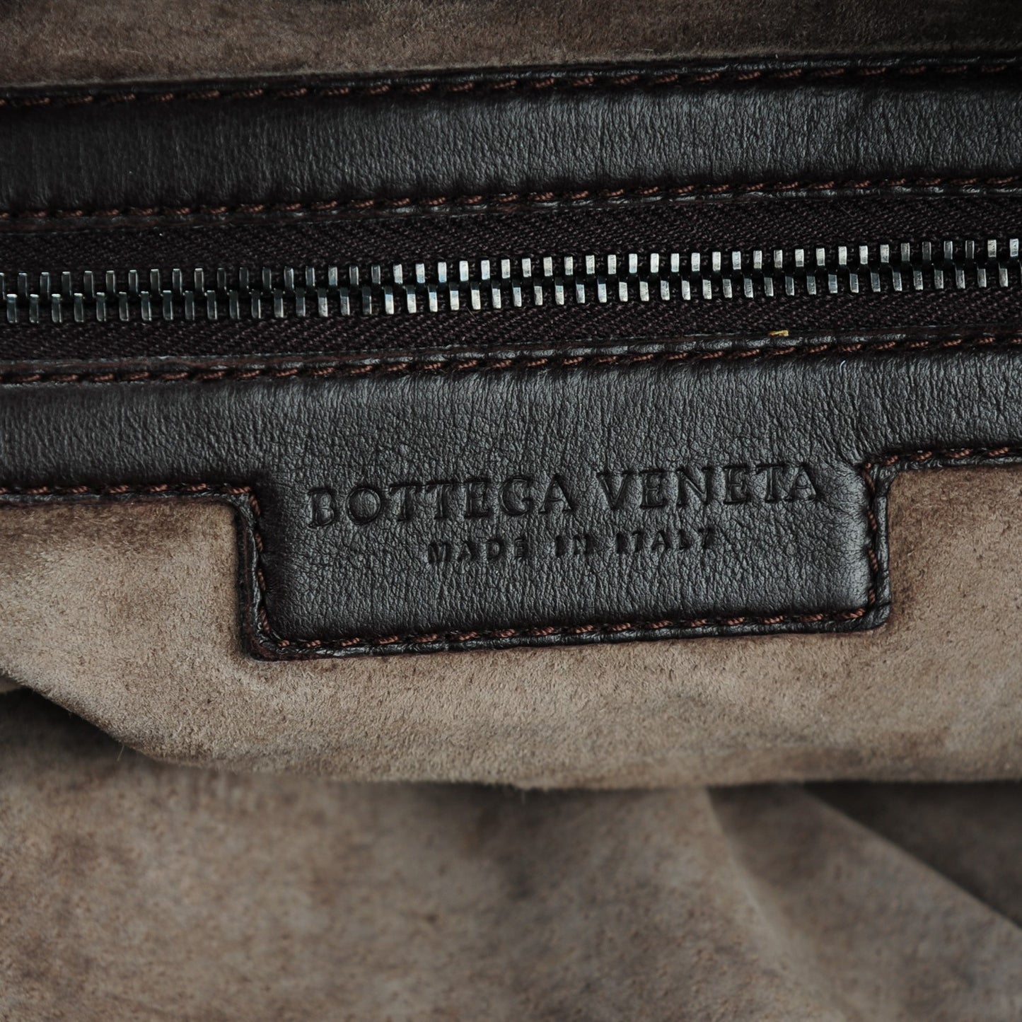 Nappa Intrecciato Large Belly Veneta Hobo Ebano