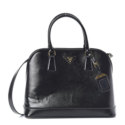 Prada Saffiano Vernice Open Promenade Tote Black 1 of 9