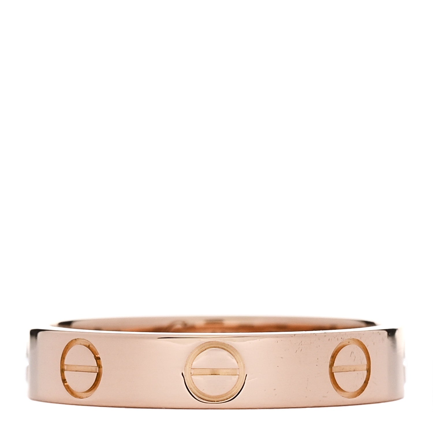 Cartier 18K Pink Gold 3.5mm LOVE Wedding Band Ring 51 5.75 1 of 4