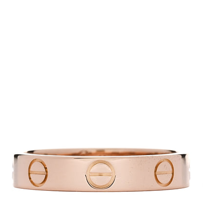 Cartier 18K Pink Gold 3.5mm LOVE Wedding Band Ring 51 5.75 1 of 4