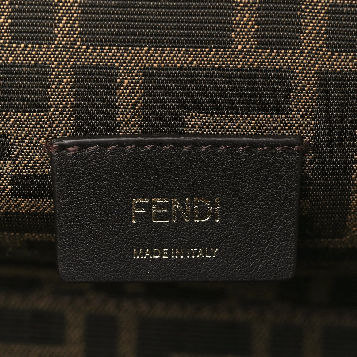 Shiny Nappa Small Fendi First Black