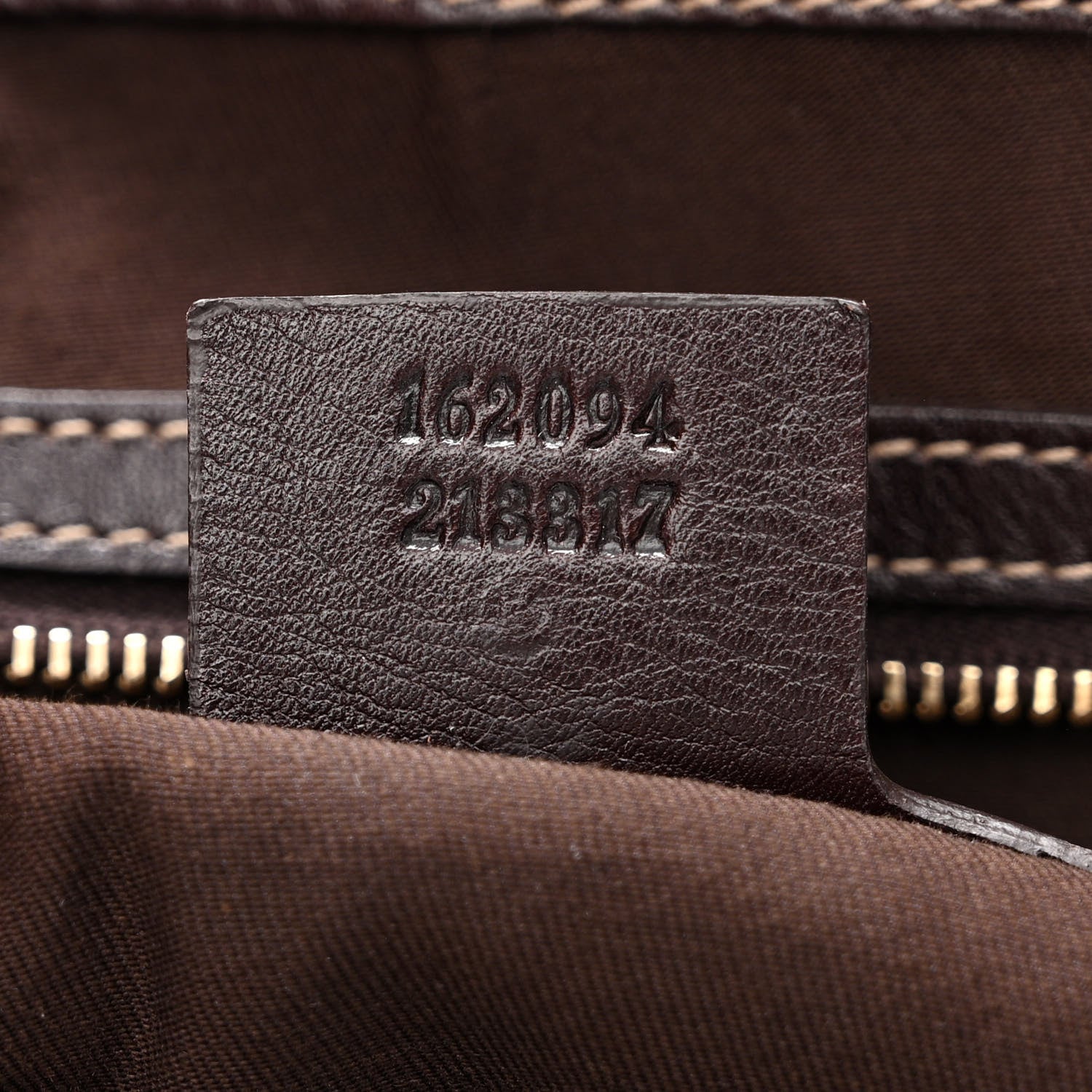 Gucci Calfskin Medium Britt Tote Dark Brown 7 of 10