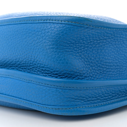 Hermes Taurillon Clemence EVELYNE III PM Bleu Hydra 10 of 14