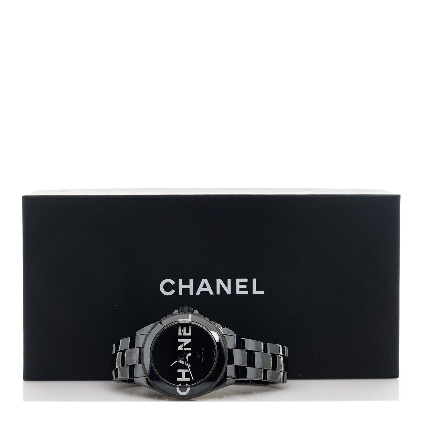 Stainless Steel Ceramic 38mm J12 Wanted de Chanel Automatic Watch Black