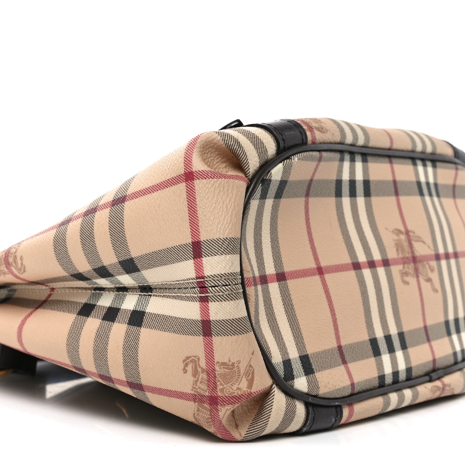 Burberry Haymarket Check Small Northfield Tote Chocolate 8 of 9