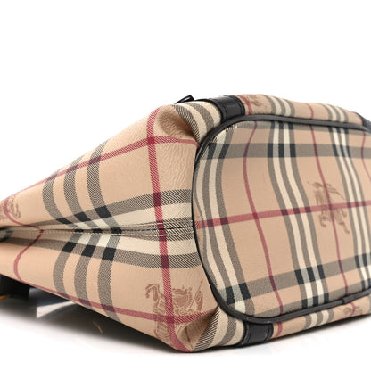 Burberry Haymarket Check Small Northfield Tote Chocolate 8 of 9