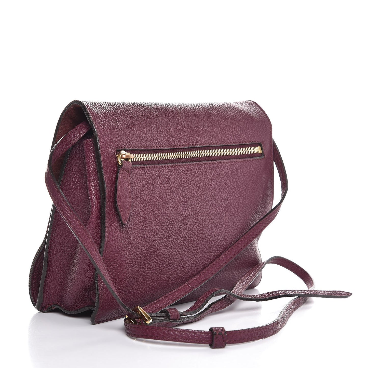 Derby Calfskin House Check Small Macken Crossbody Bag Mahogany Red