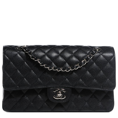 Chanel Caviar Quilted Medium Double Flap Black 1 of 8