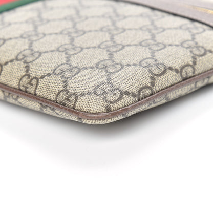 Gucci GG Supreme Monogram Large Ophidia Pouch Clutch Brown 9 of 9