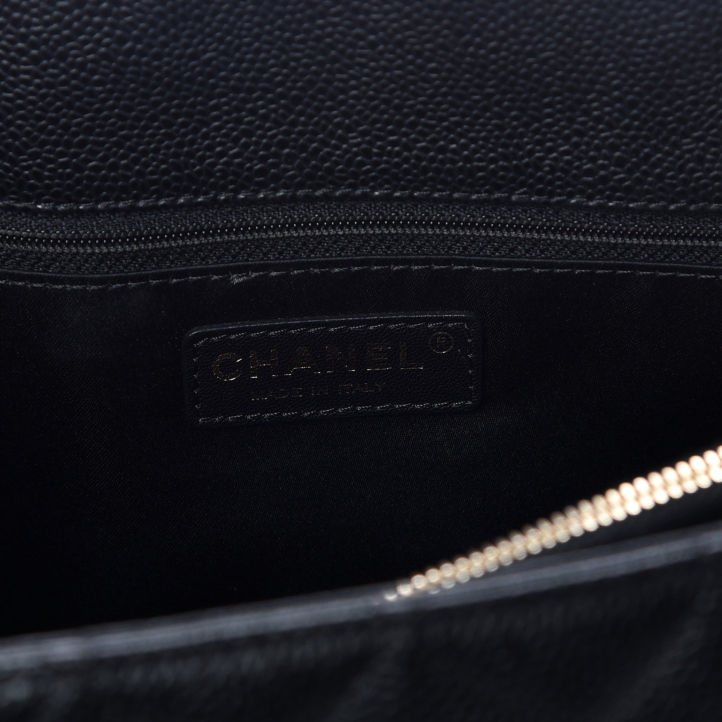 Caviar Quilted Grand Shopping Tote GST Black