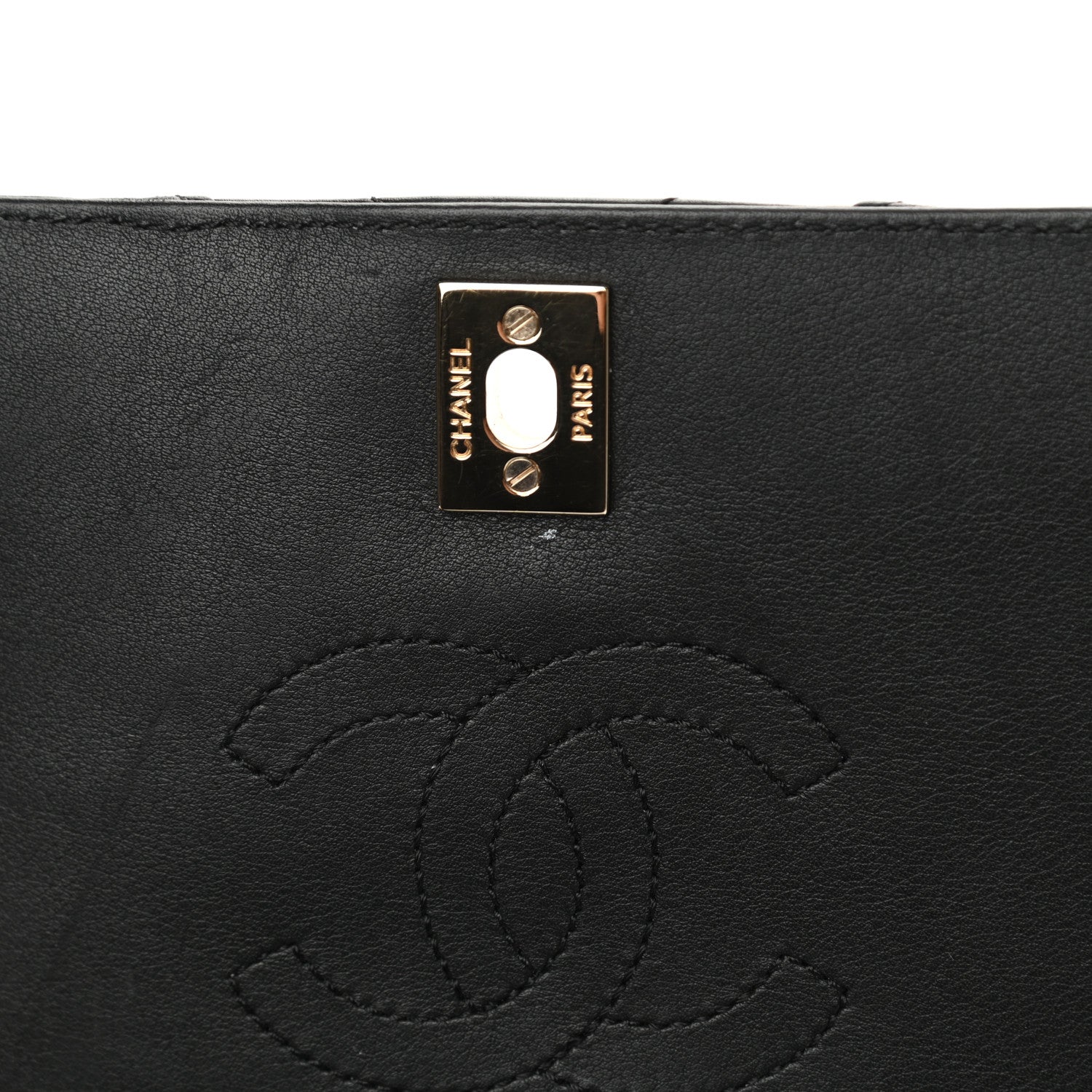 Chanel Calfskin Chevron Quilted Mini Statement Flap Black 12 of 13