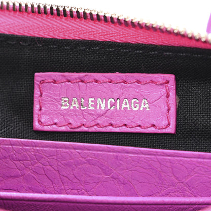 Balenciaga Agneau Arena Le Cagole Mini Purse With Chain Lipstick Pink 6 of 11