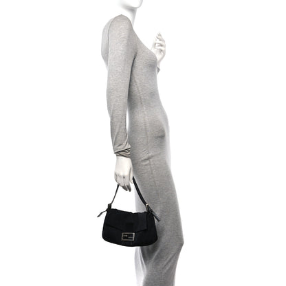 Fendi Nylon Zucca Baguette Black 2 of 10