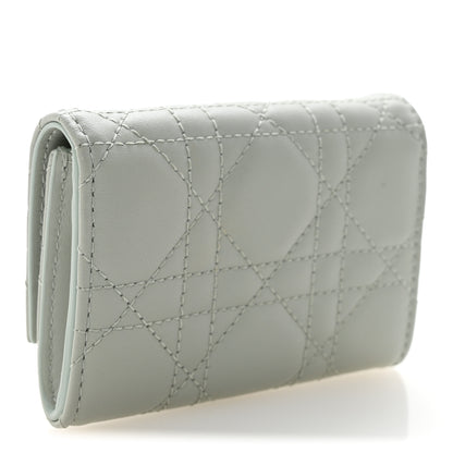 Christian Dior Lambskin Cannage Miss Dior Glycine Wallet Pistache 3 of 8