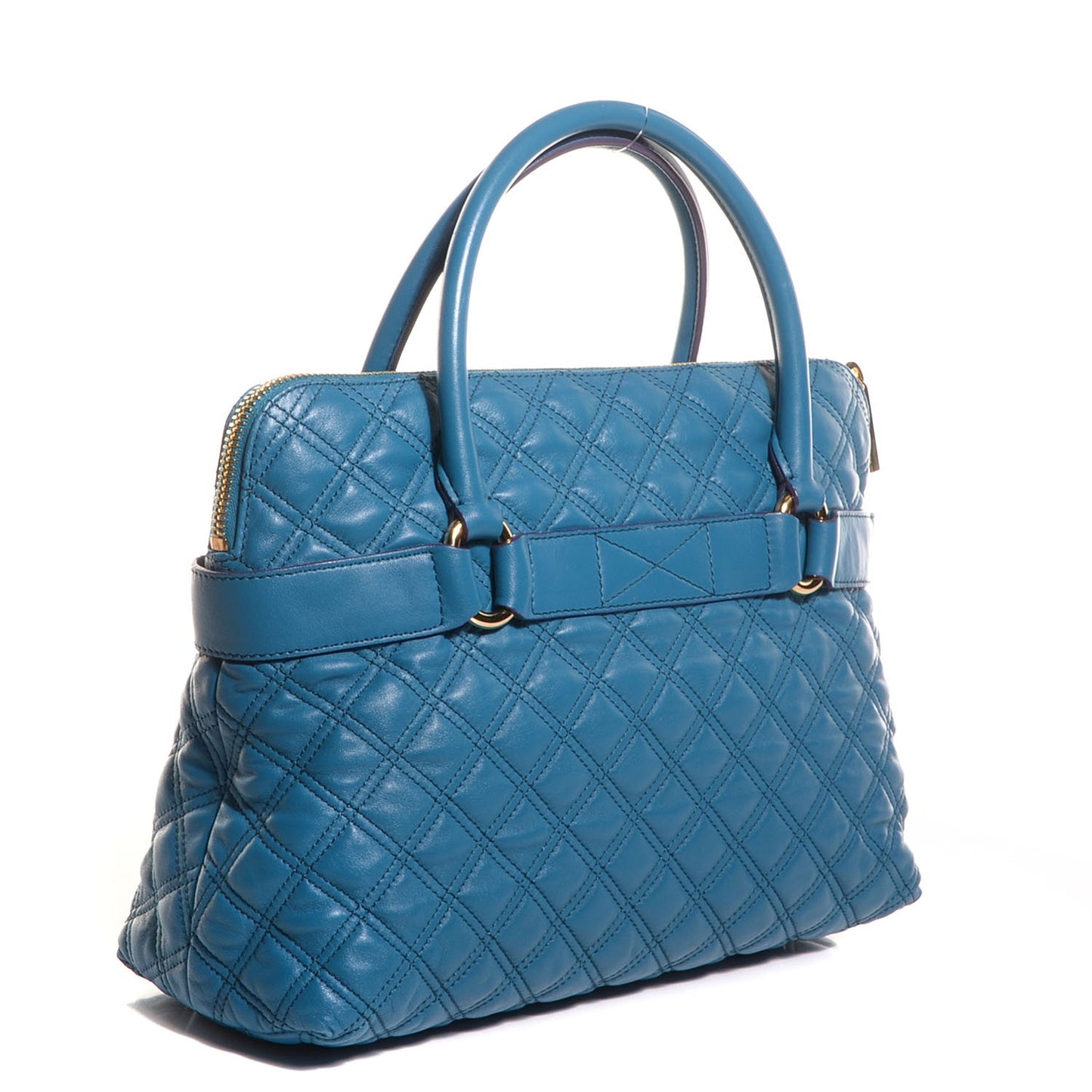 Leather Quilted Bruna Tote