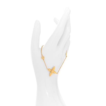 Louis Vuitton Metal Louisette Charm Bracelet Gold 2 of 6