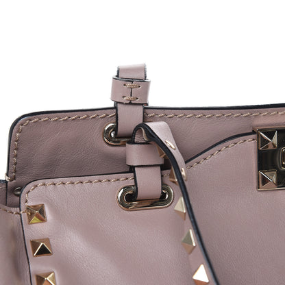 Valentino Garavani Vitello Small Rockstud Tote Poudre 13 of 14