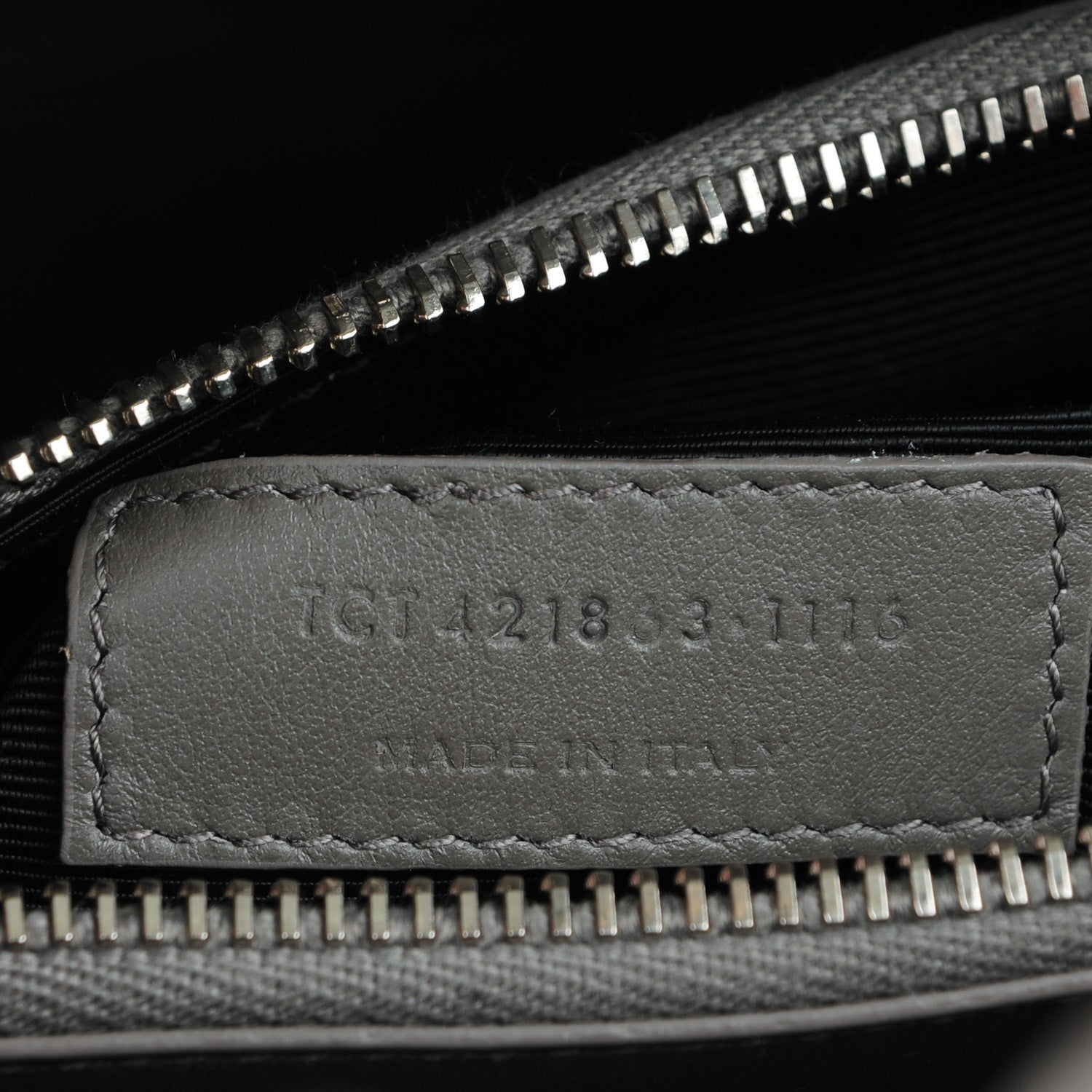 Saint Laurent Calfskin Crocodile Embossed Baby Sac De Jour Fog 8 of 8