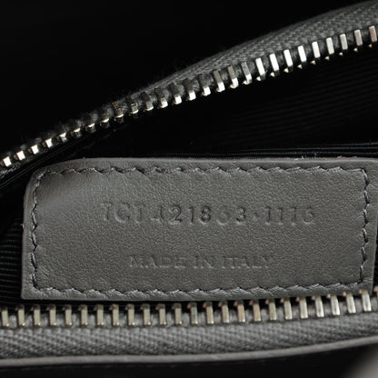 Saint Laurent Calfskin Crocodile Embossed Baby Sac De Jour Fog 8 of 8