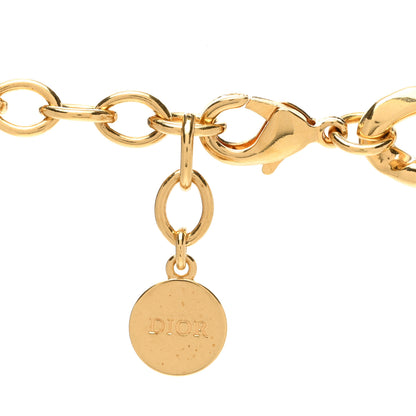 Christian Dior Metal Crystal 30 Montaigne Necklace Gold 5 of 6