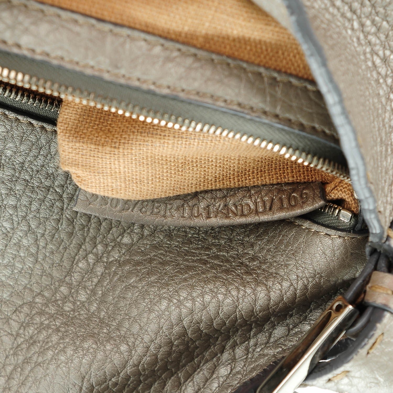 Fendi Cuoio Romano Selleria Baguette Peltro 7 of 8