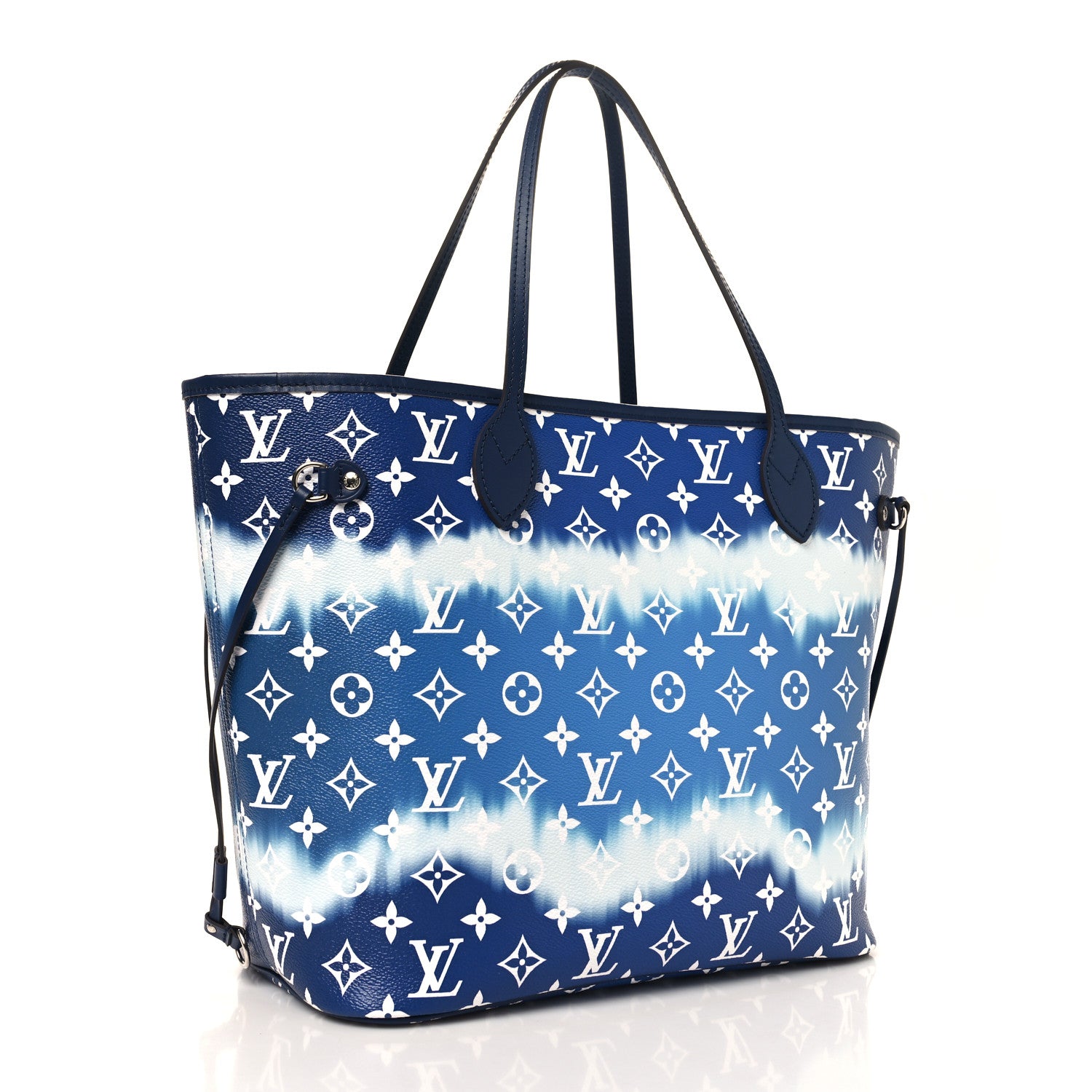 Louis Vuitton Monogram Escale Neverfull MM Blue 4 of 11