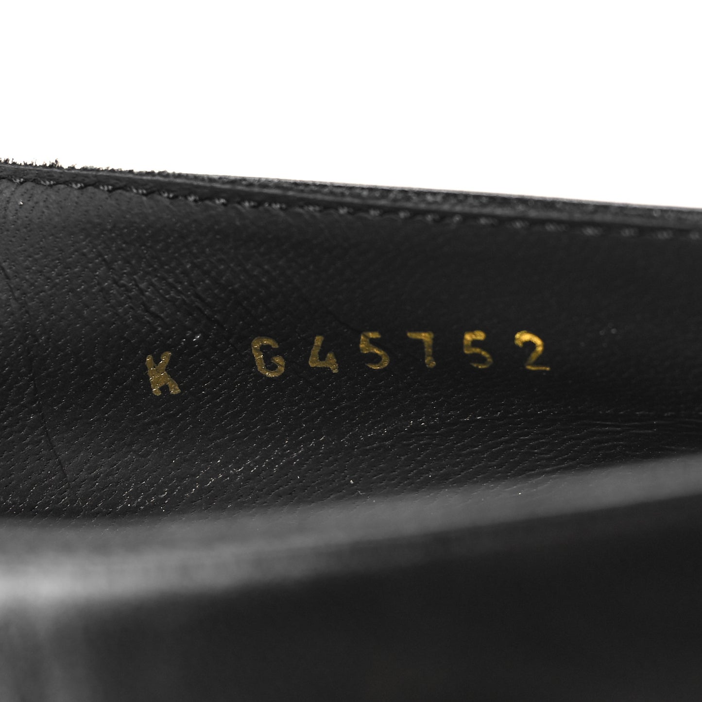 Goatskin Pearl Mary Jane Flats 38.5 Black