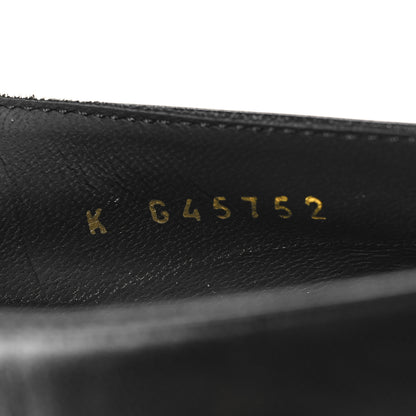 Chanel Goatskin Pearl Mary Jane Flats 38.5 Black 6 of 9