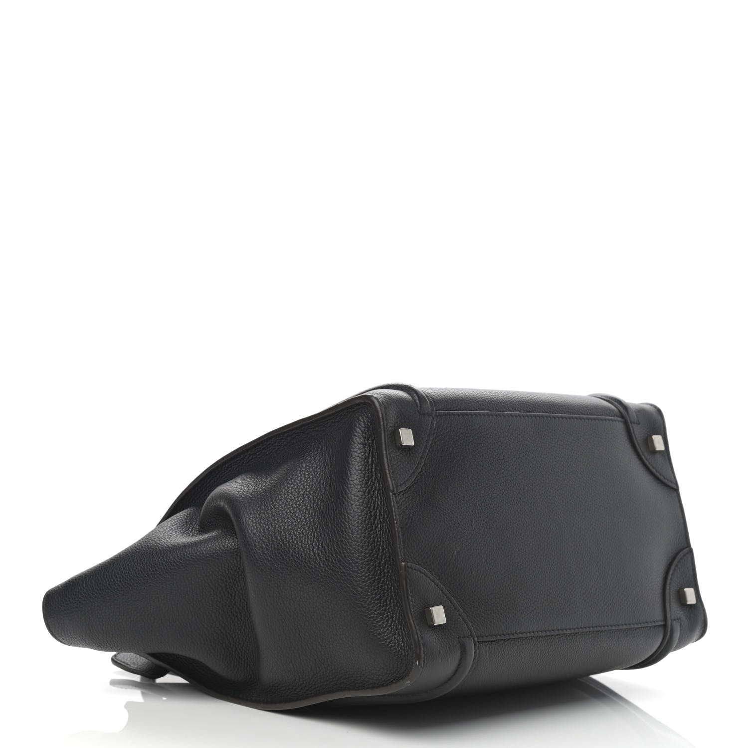 Celine Drummed Calfskin Mini Luggage Black 4 of 14