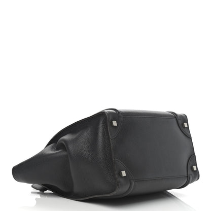 Celine Drummed Calfskin Mini Luggage Black 4 of 14