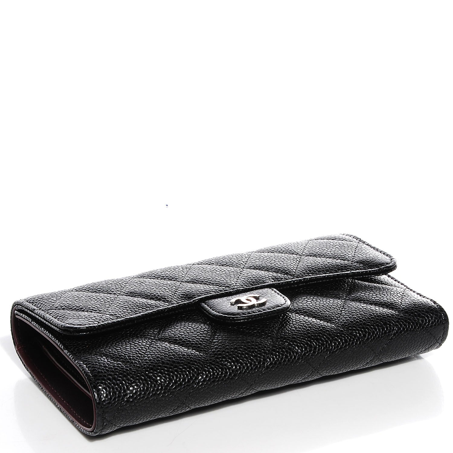 Chanel Caviar Quilted Large Flap Wallet Black 4 of 9