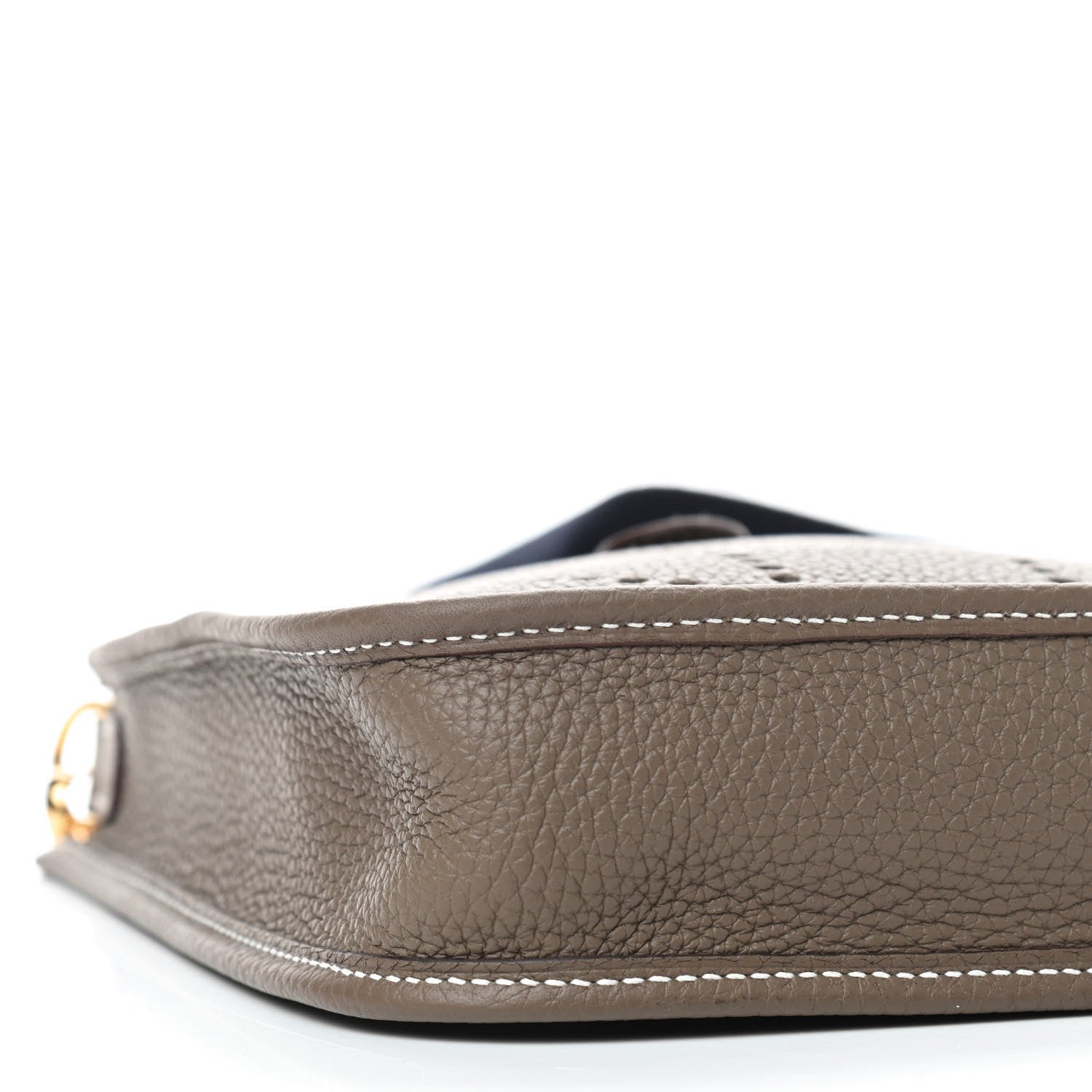 Hermes Taurillon Clemence Amazone Evelyne TPM Etoupe Bleu Indigo 6 of 9
