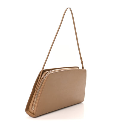 The Row Saddle Calfskin Dalia Baguette Shoulder Bag Warm Chestnut 3 of 9