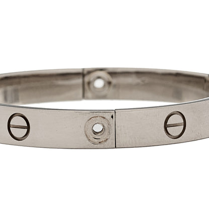 Cartier 18K White Gold LOVE Bracelet 16 3 of 11