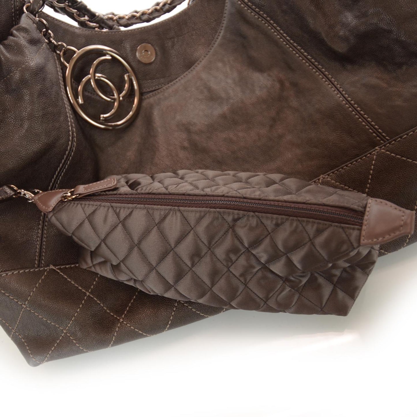 Leather Baby Coco Cabas Bronze