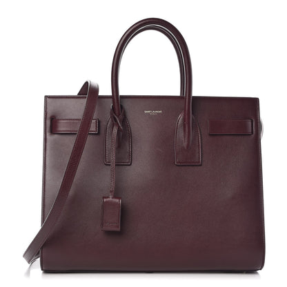 Saint Laurent Calfskin Small Sac De Jour Amarena 1 of 9