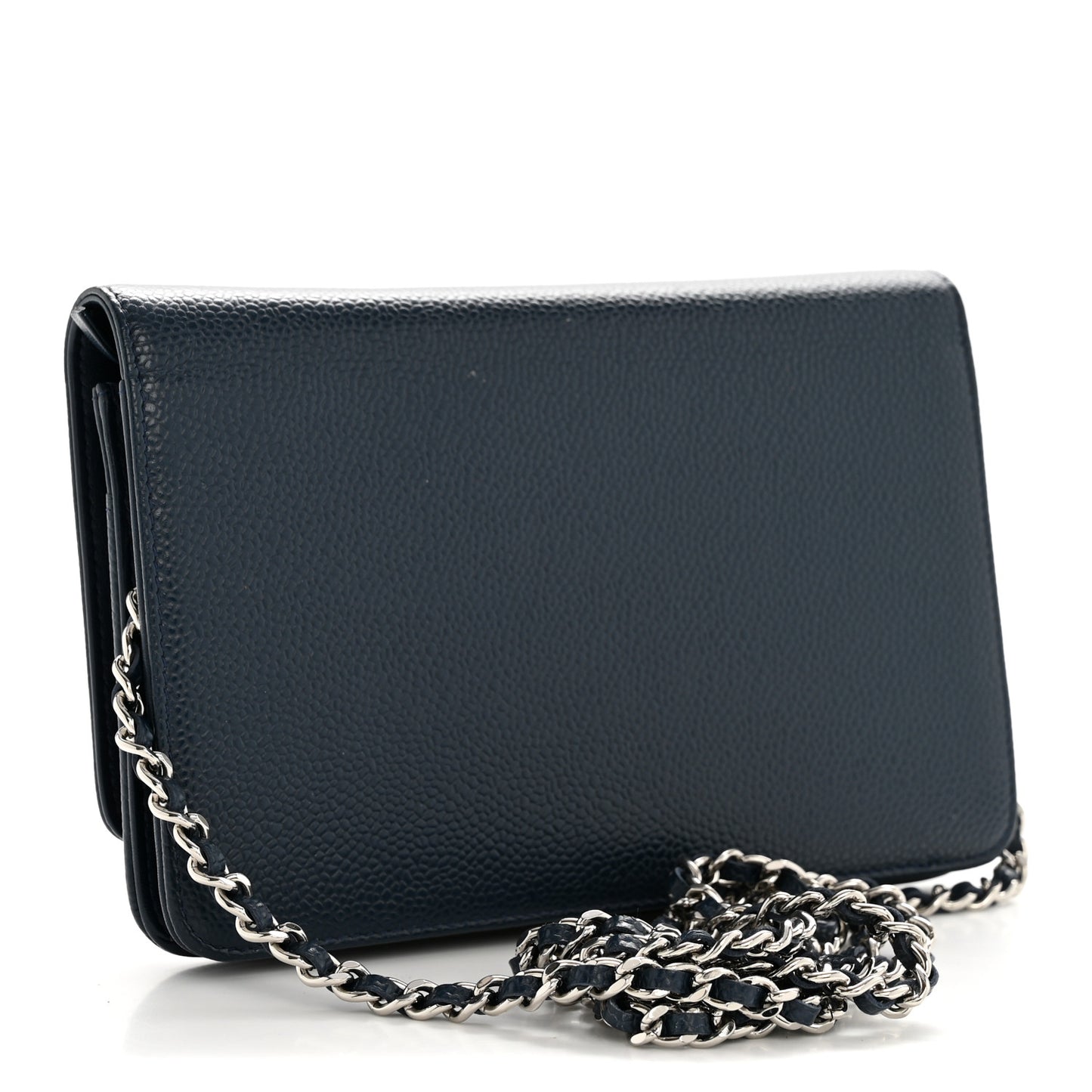 Caviar Timeless CC Wallet on Chain WOC Navy Blue