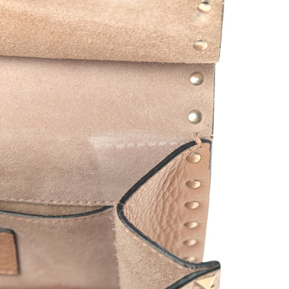 Valentino Garavani Pebbled Calfskin Rockstud Crossbody Messenger Bag Skin Sorbet 6 of 8