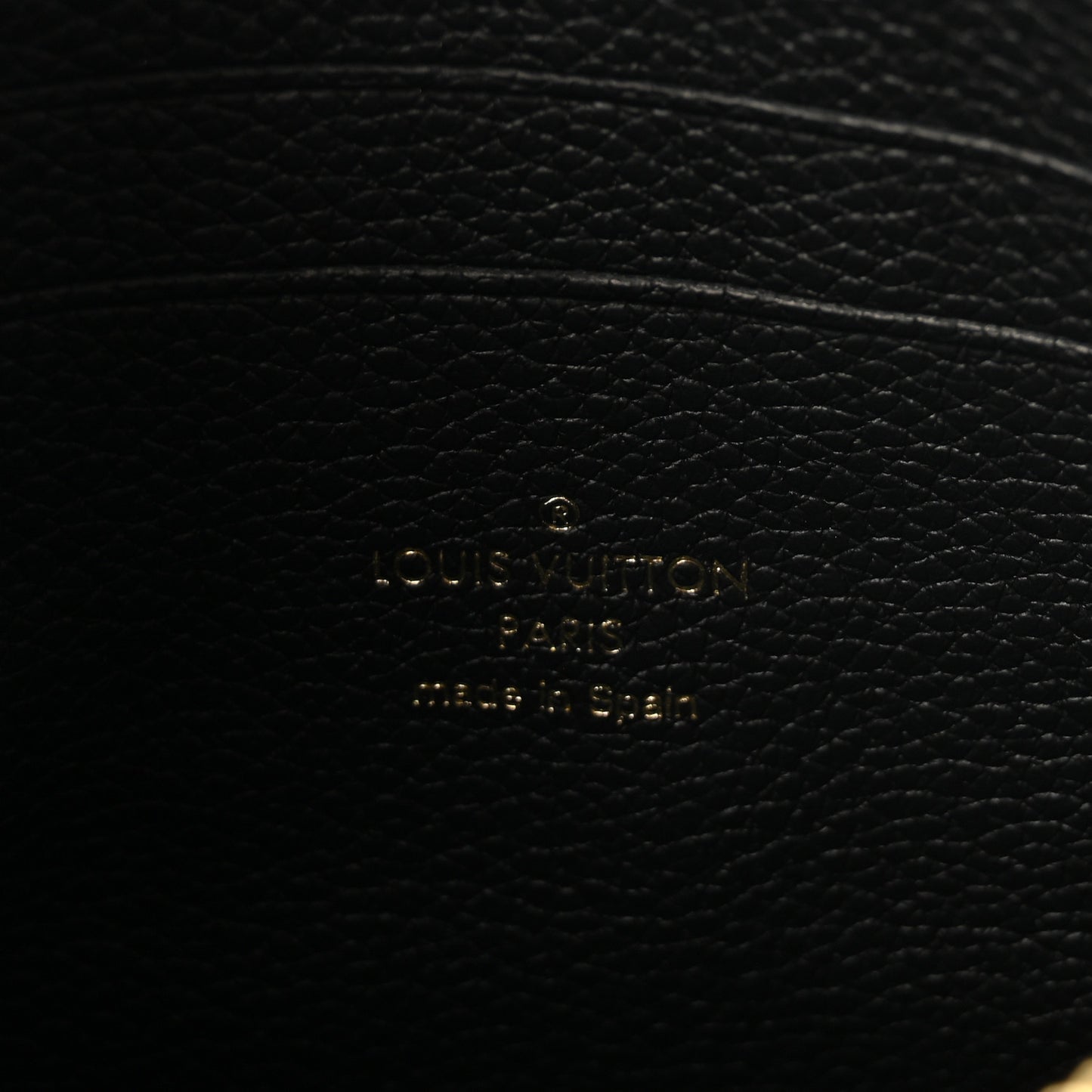 Empreinte Monogram Giant Double Zip Pochette Black Cream