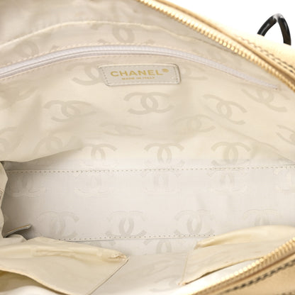 Chanel Caviar Bekko Chain CC Bowler Beige 5 of 10