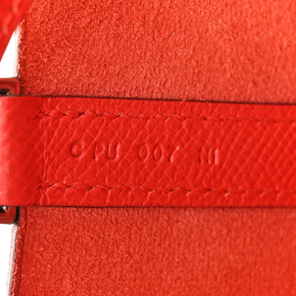 Hermes Epsom Tressage De Cuir Picotin Lock 18 PM Rouge Coeur Bleu du Nord Rouge H 7 of 10