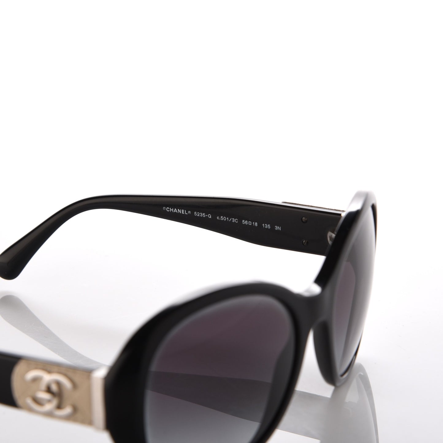 Acetate CC Turnlock Sunglasses 5235-Q Black Beige