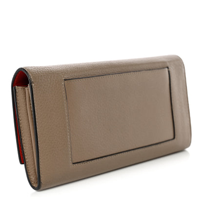 Celine Drummed Calfskin Large Multifunction Flap Wallet Dune 3 of 10