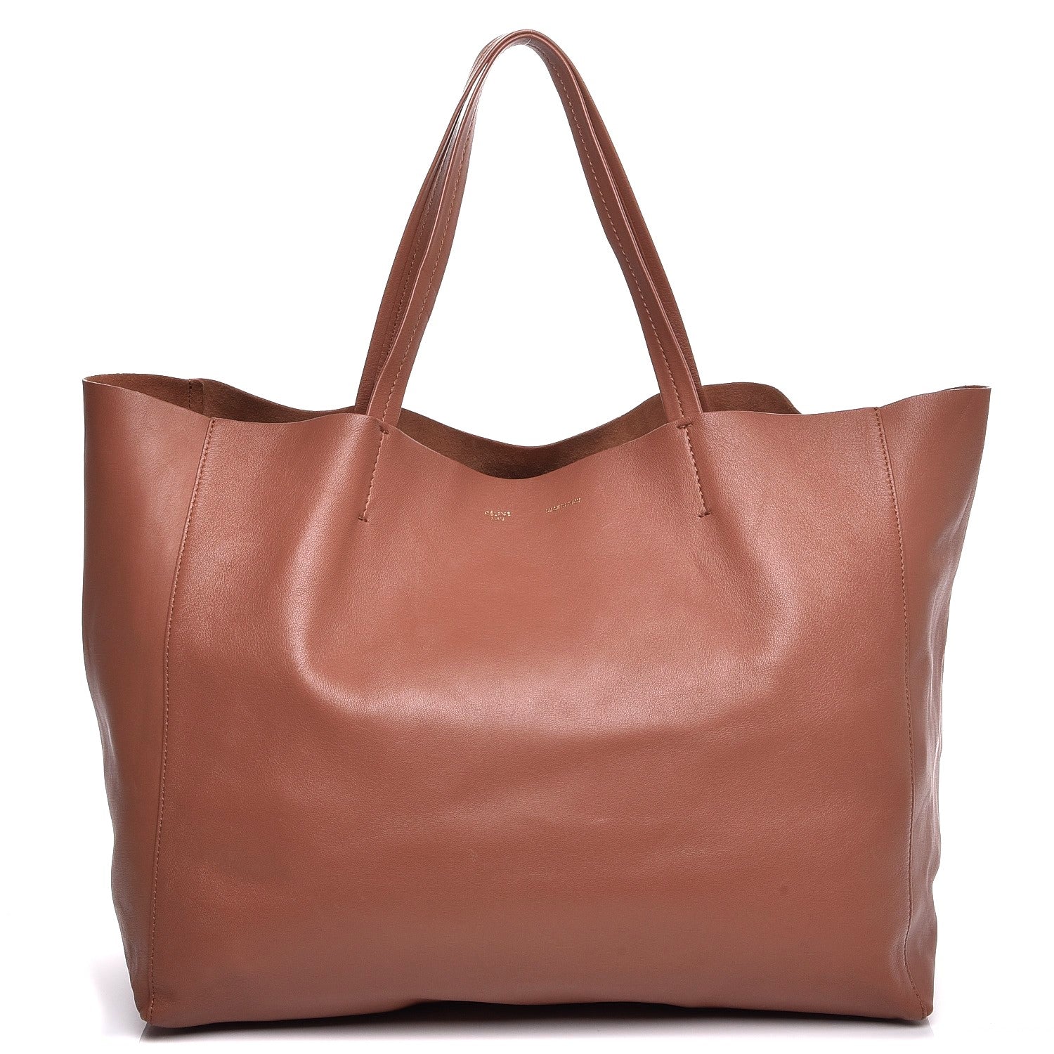 Celine Lambskin Horizontal Cabas Sienna 1 of 7