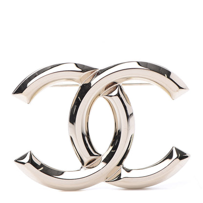 Chanel Metal CC Brooch Light Gold 1 of 4