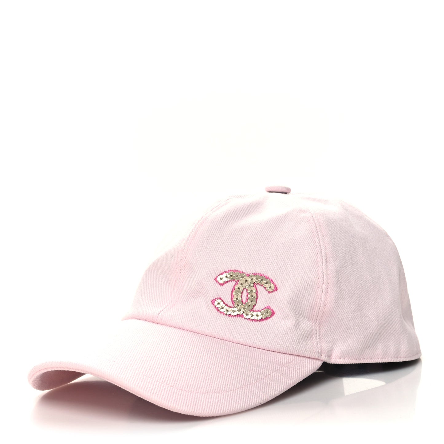 Cotton Sequin CC Cap Hat Light Pink