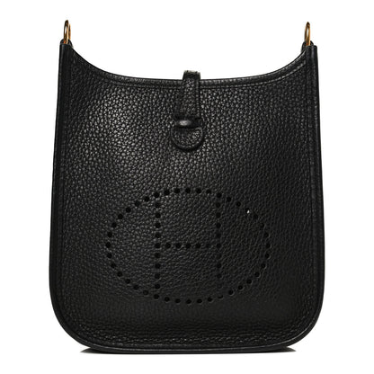 Hermes Taurillon Clemence Evelyne TPM Black 1 of 13