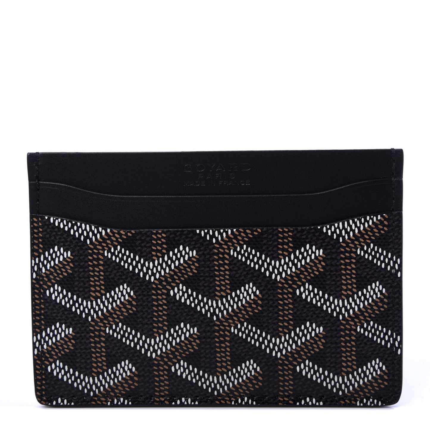 Goyardine Saint Sulpice Card Holder Black